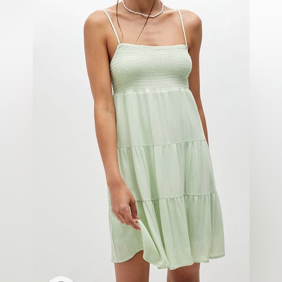 PacSun Green Spaghetti Strap Sundress - Picture 1 of 6